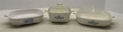 Older Corningware Amana Browning Skillet Blue Colonial House With Lid