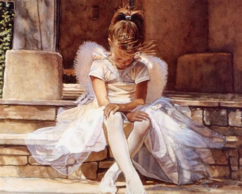 Steve Hanks Ángel en el pensamiento De Master Watercolor Watercolor