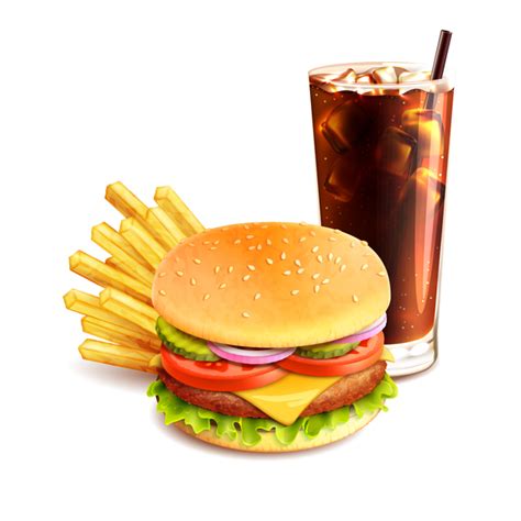 Burger And Fries Vector Free Download