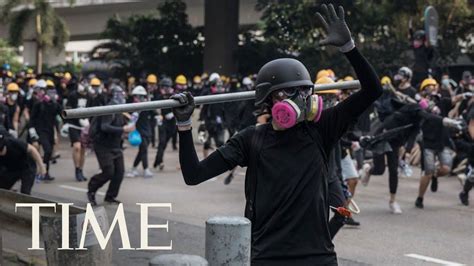 Violence Flares In Hong Kong As Protesters And Police Clash After Anti