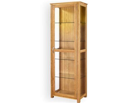 Utah Oak Display Cabinet With Led Lights Display Cabinet Oak Display Cabinet Oak Dining Room