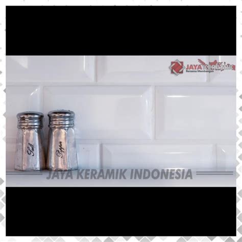 Jual KERAMIK DINDING SUBWAY BEVEL MULIA SIGNATURE METRO BEVEL WHITE