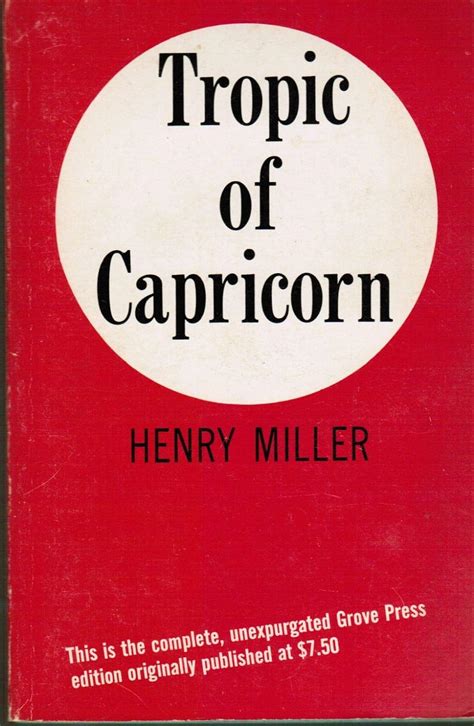 Tropic Of Capricorn Miller Henry Books