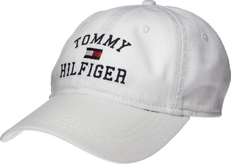 Tommy Hilfiger Men S Am Team Tommy Cap Baseball White One Size