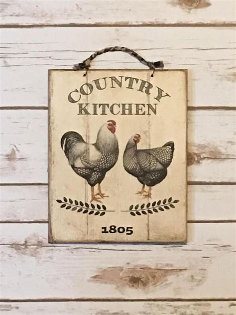 Farmhouse Decorprimitive Decorchicken Signprimitive Chicken Sign