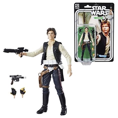 Star Wars Black Series 40th 6 Inch Han Solo Action Figure Hasbro