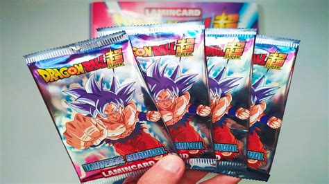 Apertura De Lamincard DRAGON BALL SUPER UNIVERSE SURVIVAL Diramix YouTube