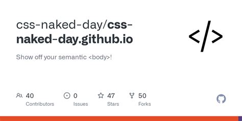 Css Naked Day Github Io 2023 Html At Master Css Naked Day Css Naked