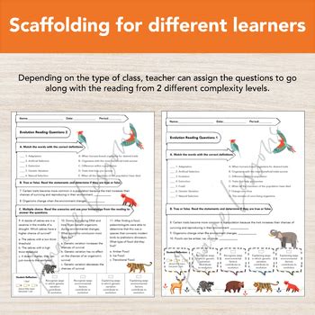 Evolution By Natural Selection Reading Assignment Guided Notes