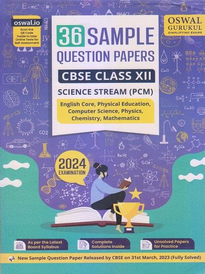 36 SAMPLE QUESTION PAPERS For CBSE 2024 Science Stream PCM Class XII