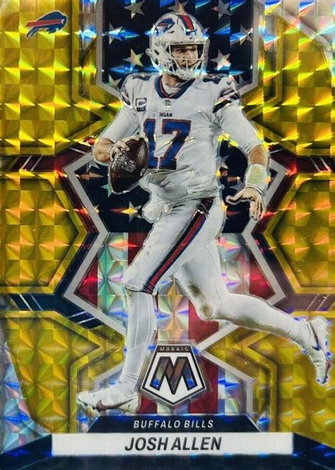 Josh Allen 2022 Mosaic 253 National Pride Gold 10 Price Guide