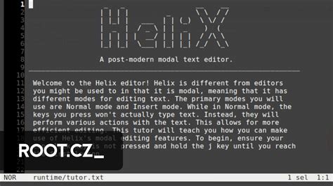 Textový Editor Helix Ve Funkci Vývojového Prostředí 3 část Rootcz