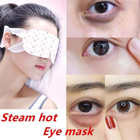 2pcs/lot Steam Hot Warming Eye Mask for Tired Eyes Relaxing Remove Dark ...