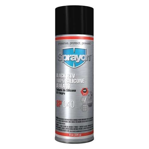 Sprayon Mildew And Water Resistant Rtv Silicone Sealant Oz Black