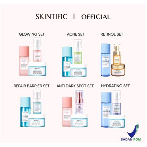 Jual SKINTIFIC 3 Pcs Paket Skincare With Toner 4D Hyaluronic Acid HA