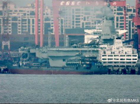 The Main Engine Of The Aircraft Carrier 003 Fujian Starts Up Sea