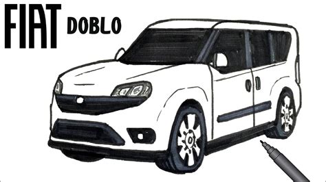 Easy Drawing Fiat Doblo I Kolay Doblo Çizimi I Doblo Nasıl Çizilir