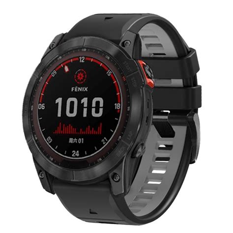 Garmin Fenix X Pro Etc Dubbla F Rger Klockarmband Svart Och Gr