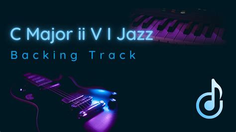 C Major ii V I - Jazz backing track for guitar - YouTube