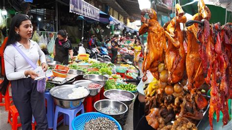 Psar Ta Khmao Chas Street Food In The Evening Various Street Food Cambodian Street Food Scenes