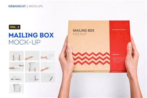 Creative Free Mailing Box Mockup Psd Templates