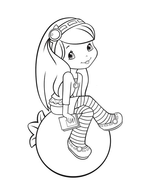 Blueberry Muffin Mermaid Coloring Pages Strawberry Shortcake The Best