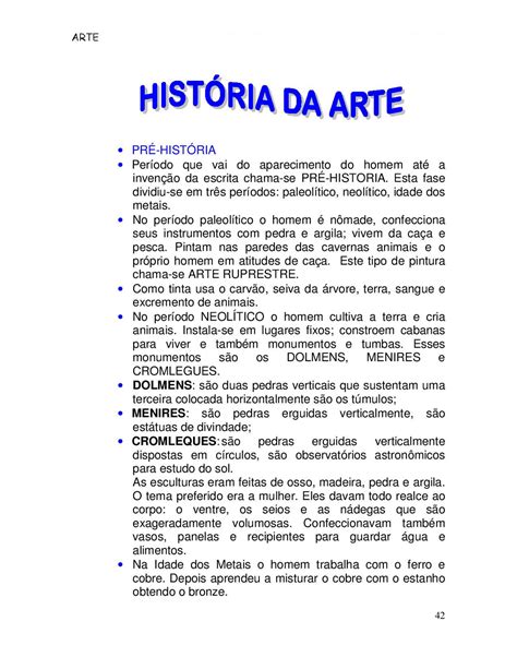 Atividades De Artes 6° Ano ExercÍcios Para Imprimir Iv Artes 6° Ano Atividades Exercícios