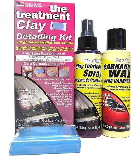 Clay Bar Detailing Kit Removes Overspray Tar Grease Sap And