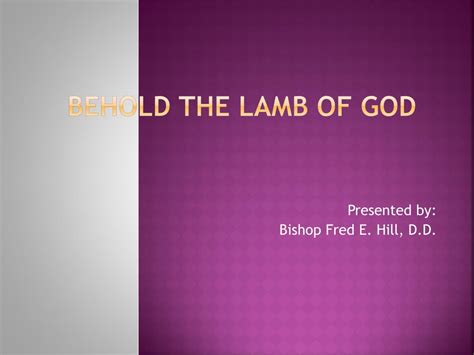 Ppt Behold The Lamb Of God Powerpoint Presentation Free Download Id4220128