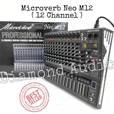 Mixer Audio Microverb Neo M8 M12 M16 Channel Original Usb Bluetooth