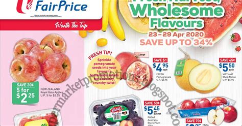 NTUC FairPrice Fruits Promotion 23 29 April 2020 Supermarket Promotions