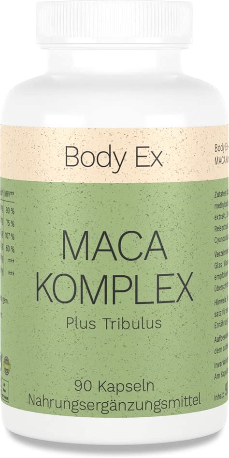 Body Ex Maca Komplex Schwarzes Maca Extrakt Clever Kombiniert Mit