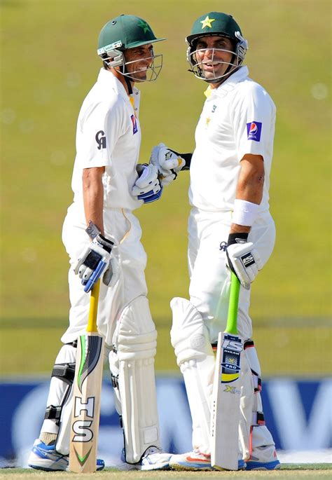 Misbah Ul Haq And Younis Khan Put Up A Century Stand Espncricinfo