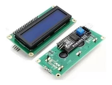 Display Lcd 16x2 1602 Modulo I2c Soldado E Backlight Azul Nf Mercadolivre