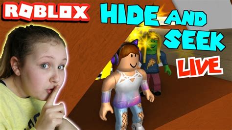 Ruby Rube Plays Roblox HIDE AND SEEK Live Stream YouTube