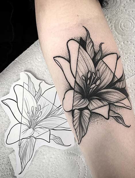 Pretty Lily Tattoo Ideas For Women Stayglam