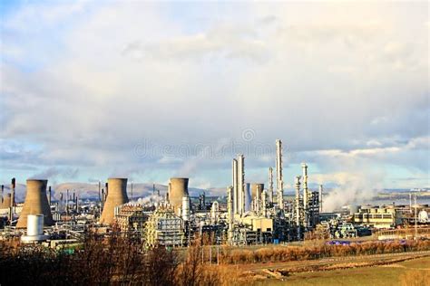 Grangemouth Oil Refinery stock photo. Image of petrol - 18601460