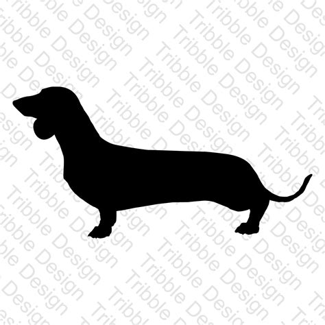 Dachshund Silhouette Svg Dog Silhouette Svg Dachshund Svg Etsy