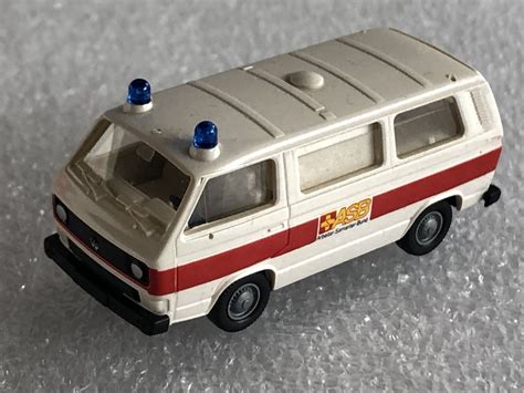 Roco Miniatur Modell H Volkswagen T Bus Asb Roter Streifen