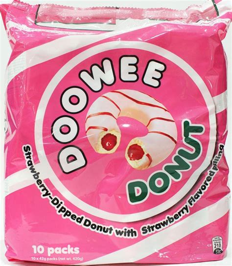 Doowee Donut Strawberry 10x42g Fresh Food Market Rooty Hill