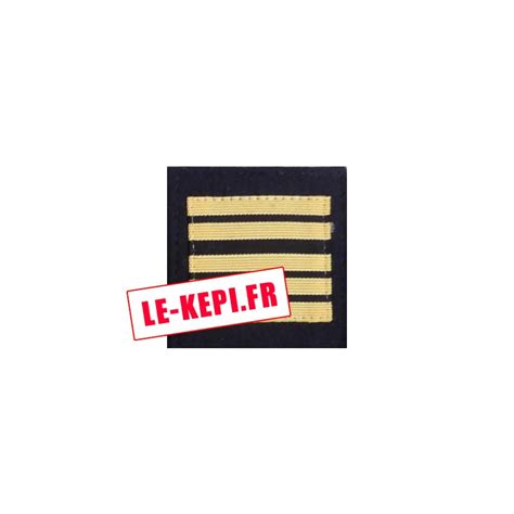 Galon Velcro Colonel Troupes De Marine Tdm Sur Drap Marine Lekepi Fr