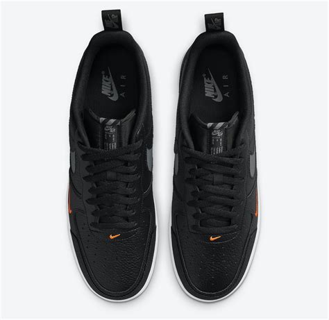 Nike Air Force 1 07 LV8 Black Orange DJ6887-001 Release Date - SBD