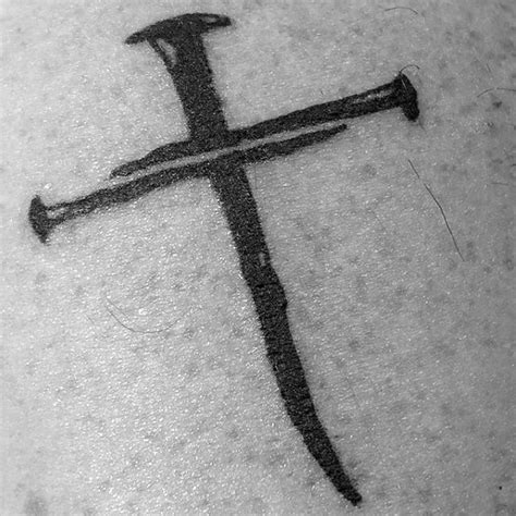 Simple Cross Tattoos For Men Religious Ink Design Ideas