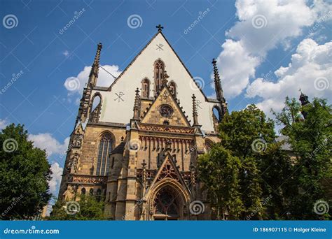 The Stthomas Church In The City Of Leipzig Saxony Germany Stock