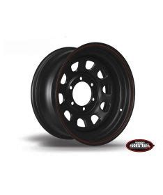 Cerchio 16X7 ET 25 Daytona Nero In Acciaio Per Toyota Mitsubishi Nissan