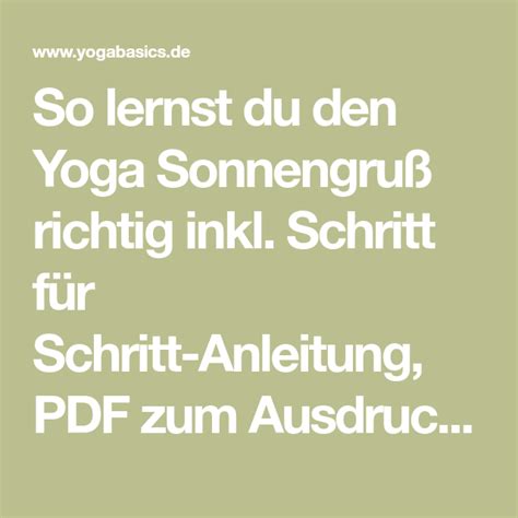 So Lernst Du Den Yoga Sonnengru Richtig Inkl Schritt F R Schritt