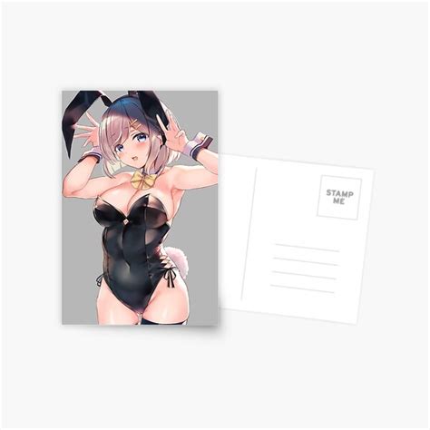 Bunny Hamakaze Hot Zettai Ryouiki Kancolle Sexy Lewd Boobs Tits Thighs Hentai Anime Girl