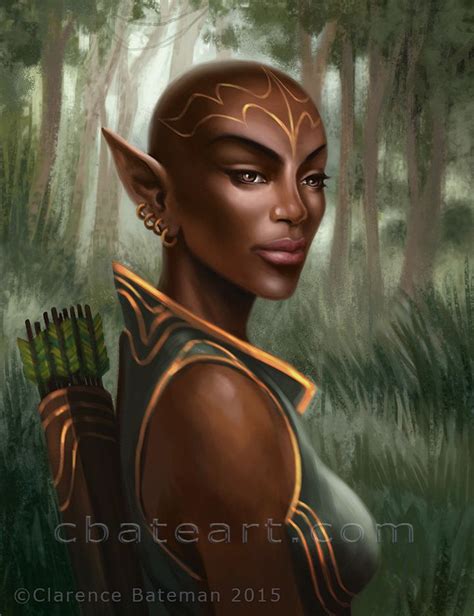 Black Elf By Clarence Bateman On Artstation Female Fantasy