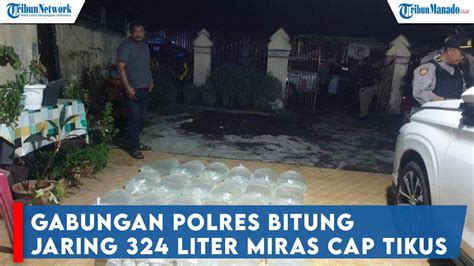 Personil Gabungan Polres Bitung Jaring Liter Miras Cap Tikus Youtube