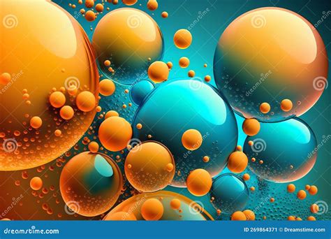 Orange And Blue Bubbles Background Color Bubbles Bubble Background